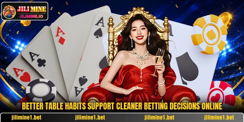Better table habits support cleaner betting decisions online