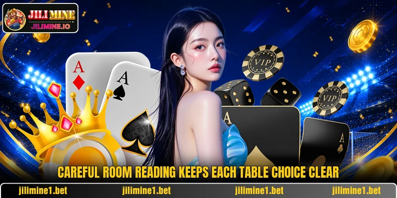 Careful room reading keeps each table choice clear