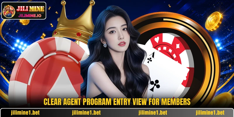 Clear agent program entry view for members