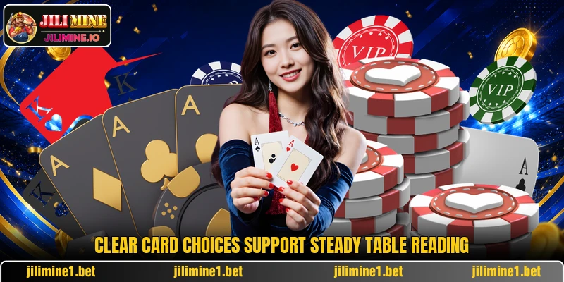 Clear card choices support steady table reading