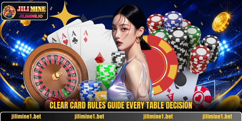 Clear card rules guide every table decision