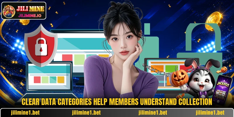 Clear data categories help members understand collection