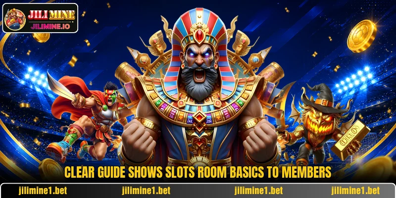 Clear guide shows slots room basics to members