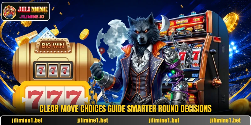 Clear move choices guide smarter round decisions