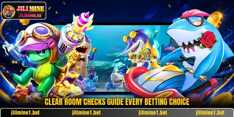 Clear room checks guide every betting choice Clear room checks guide every betting choice