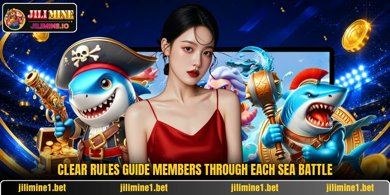 Clear rules guide members through each sea battle Clear rules guide members through each sea battle
