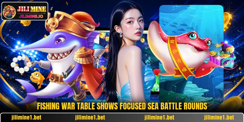 Fishing War table shows focused sea battle rounds Fishing War table shows focused sea battle rounds