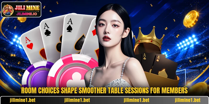 Room choices shape smoother table sessions for members