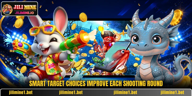 Smart target choices improve each shooting round